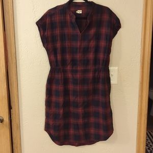 Bridge and Burn cotton plaid dress